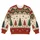 Red And Cream Evergreen Forest With Nordic Snowflakes For Cozy Holiday Gatherings All-over Print Knitted Sweater - 4