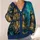 Starry Glass Dome Library and Botanical Silhouettes for Dreamy Evening Reading Style All-over Print Knitted Cardigan - 4