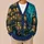 Starry Glass Dome Library and Botanical Silhouettes for Dreamy Evening Reading Style All-over Print Knitted Cardigan - 6