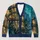 Starry Glass Dome Library and Botanical Silhouettes for Dreamy Evening Reading Style All-over Print Knitted Cardigan - 1