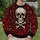 Gothic Skull and Crimson Roses for Alternative Everyday Style and Halloween Wear All-over Print Knitted Sweater - 6
