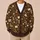 Moonlit Books, Daisies & Tea for Cozy Cottagecore Reading Days and Bookish Teens All-over Print Knitted Cardigan - 6