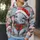 Santa Hat Baby Elephant Holiday Cheer for Christmas Celebrations and Cozy Winter Days All-over Print Hoodie (Lightweight) - 5