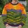 Vibrant Sunset Mountain Valley Scenery for Relaxed Weekend Travel and Nature Lovers All-over Print Knitted Sweater - 6