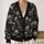 Gothic Skull Grunge for Everyday Layering and Alternative Streetwear Style All-over Print Knitted Cardigan - 2