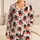 Black Cat Teacups with Red Hearts for Cozy Valentine's Day Lounging and Gifts at Home Satin Pajamas Set - 1