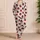 Black Cat Teacups with Red Hearts for Cozy Valentine's Day Lounging and Gifts at Home Satin Pajamas Set - 4