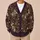 Rabbit Skeletons and Wildflowers for Eerie Autumn Layering and Woodland Wandering All-over Print Knitted Cardigan - 6