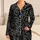 Ivory Dotted Swirls for Chic Everyday Style and Relaxed Evenings Satin Pajamas Set - 1