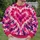 Fuchsia Heart Tie Dye Boho Casual Everyday Colorful Statement for Women Festival Style All-over Print Knitted Sweater - 6