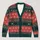 Gothic Mothman, Bats and Nordic Snowflakes for Cozy Retro Winter Layering Teens All-over Print Knitted Cardigan - 1