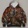 Retro Skeleton Football Player Riding a Roaring Bear for Chicago Game Day Fans All-over Print Hoodie (Lightweight) - 4