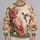 Hummingbird and Floral Garden Motif for Nature Lovers and Springtime Outings All-over Print Knitted Sweater - 2