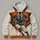 Vintage Quarterback Bear Emblem for Chicago Game Day Tailgates and Football Fans All-over Print Hoodie (Lightweight) - 4