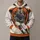 Vintage Quarterback Bear Emblem for Chicago Game Day Tailgates and Football Fans All-over Print Hoodie (Lightweight) - 1