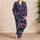 Neon Floral Mushroom Blooms for Cozy Evenings and Whimsical Lounging Satin Pajamas Set - 4