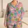 Cheerful Easter Bunny Faces, Pastel Eggs and Hearts for Cozy Springtime Celebrations Satin Pajamas Set - 1