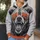 Roaring Bear With Skyline Sunglasses for Game Day and Urban Sports Fans All-over Print Hoodie (Lightweight) - 5