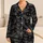 Midnight Bats and Cobwebs for Spooky Autumn Lounging and Halloween Gift Giving at Home Satin Pajamas Set - 1