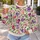 Pink Purple Wildflowers for Spring Garden Days and Romantic Weekend Outings for Her All-over Print Knitted Sweater - 5