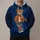 Vintage Brown Bear Football Fan With Scarf For Autumn Game Day And Campus Style Wear All-over Print Hoodie (Lightweight) - 1
