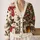 Snowman and Christmas Tree Holiday Cheer for Cozy Winter Gatherings and Festive Women All-over Print Knitted Cardigan - 2