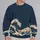 Cresting Ocean Waves for Coastal Weekend Style and Everyday Seaside Living All-over Print Knitted Sweater - 2
