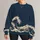 Cresting Ocean Waves for Coastal Weekend Style and Everyday Seaside Living All-over Print Knitted Sweater - 1