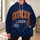 Vintage Football Helmet and Bear Emblem for Classic Game Day Fans All-over Print Hoodie (Lightweight) - 6