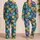 Colorful Cartoon Bear Faces for Cozy Lounging, Relaxed Weekends and Playful Home Style Satin Pajamas Set - 2