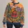 Desert Guitarist Sunset Scene for Bohemian Festival and Everyday Style All-over Print Knitted Sweater - 1