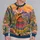 Desert Guitarist Sunset Scene for Bohemian Festival and Everyday Style All-over Print Knitted Sweater - 2