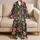 Vibrant Paisley Flowers for Cozy Weekend Lounging and Festive Gift Giving at Home Satin Pajamas Set - 5