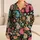 Vibrant Paisley Flowers for Cozy Weekend Lounging and Festive Gift Giving at Home Satin Pajamas Set - 1