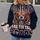 Vintage Bear Mascot Football Art for Sunday Game Day Fans and Tailgate Gatherings All-over Print Hoodie (Lightweight) - 2