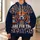 Vintage Bear Mascot Football Art for Sunday Game Day Fans and Tailgate Gatherings All-over Print Hoodie (Lightweight) - 6