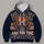 Vintage Bear Mascot Football Art for Sunday Game Day Fans and Tailgate Gatherings All-over Print Hoodie (Lightweight) - 4