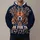 Vintage Bear Mascot Football Art for Sunday Game Day Fans and Tailgate Gatherings All-over Print Hoodie (Lightweight) - 1