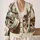 Woodland Deer and Botanical Foliage for Cozy Autumn Layering All-over Print Knitted Cardigan - 2