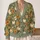Autumn Pumpkins and Marigold Blooms for Cozy Seasonal Layering Women’s Fall Style All-over Print Knitted Cardigan - 2