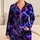 Electric Violet Lightning for Cozy Autumn Nights and Bold Lounge Style for Men Satin Pajamas Set - 1