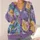 Watercolor Botanical Leaves for Cozy Autumn Layering and Everyday Nature Lovers Style All-over Print Knitted Cardigan - 4
