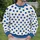 Ivory And Cobalt Blue Polka Dots For French Retro Casual Spring Summer Style All-over Print Knitted Sweater - 6
