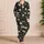 White Daisy And Golden Center Botanicals For Relaxed Weekend Lounging Satin Pajamas Set - 4