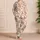 Teddy Bear And Pink Bow Motif For Cozy Spring And Autumn Lounging Satin Pajamas Set - 4