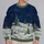 Moonlit Evergreen Forest for Cozy Holiday Evenings and Winter Cabin Getaways All-over Print Knitted Sweater - 2
