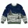 Moonlit Evergreen Forest for Cozy Holiday Evenings and Winter Cabin Getaways All-over Print Knitted Sweater - 4