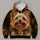 Yorkshire Terrier Dog Portrait for Cozy Lounging and Everyday Pet Lover Style All-over Print Hoodie (Lightweight) - 4