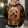 Yorkshire Terrier Dog Portrait for Cozy Lounging and Everyday Pet Lover Style All-over Print Hoodie (Lightweight) - 5
