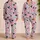 Pink Teal and Lavender Hearts for Cozy Valentine Nights and Sweet Everyday Style for Girls Satin Pajamas Set - 2